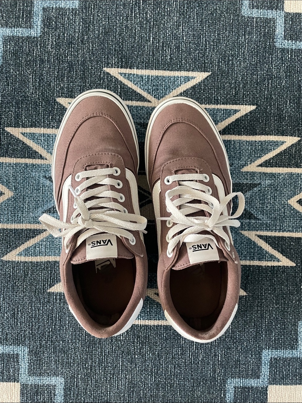 Women’s Vans Sneakers in Brown and White, size 9.5